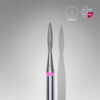 Embout, Fraise Manucure Staleks Diamantée Flamme Pointue FA11R016/8