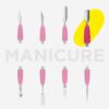 Combo UNIQ 16 Pousse-Cuticules Étroit Arrondi – Image 3