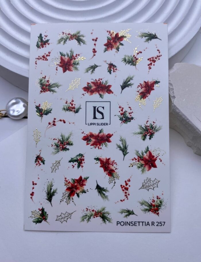 Water Transfer 257 Poinsettia