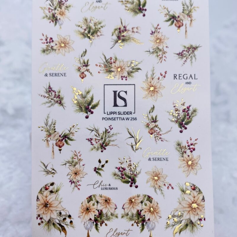 Water Transfer 256W Poinsettia